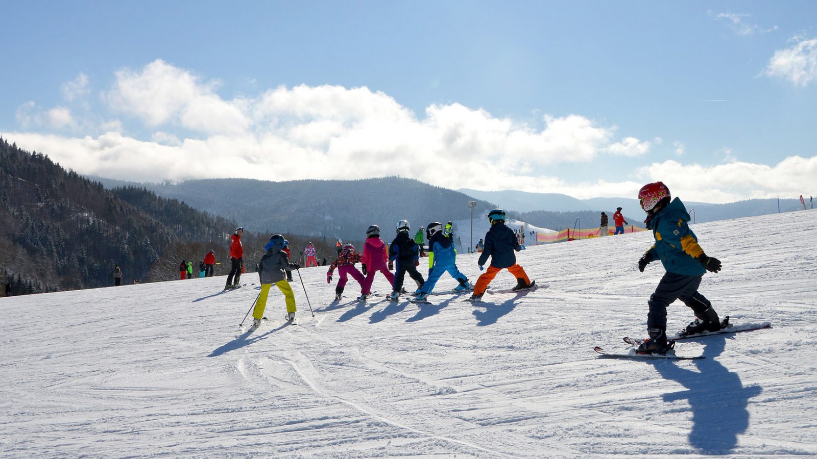 Morzine Children Skiing Class Learning